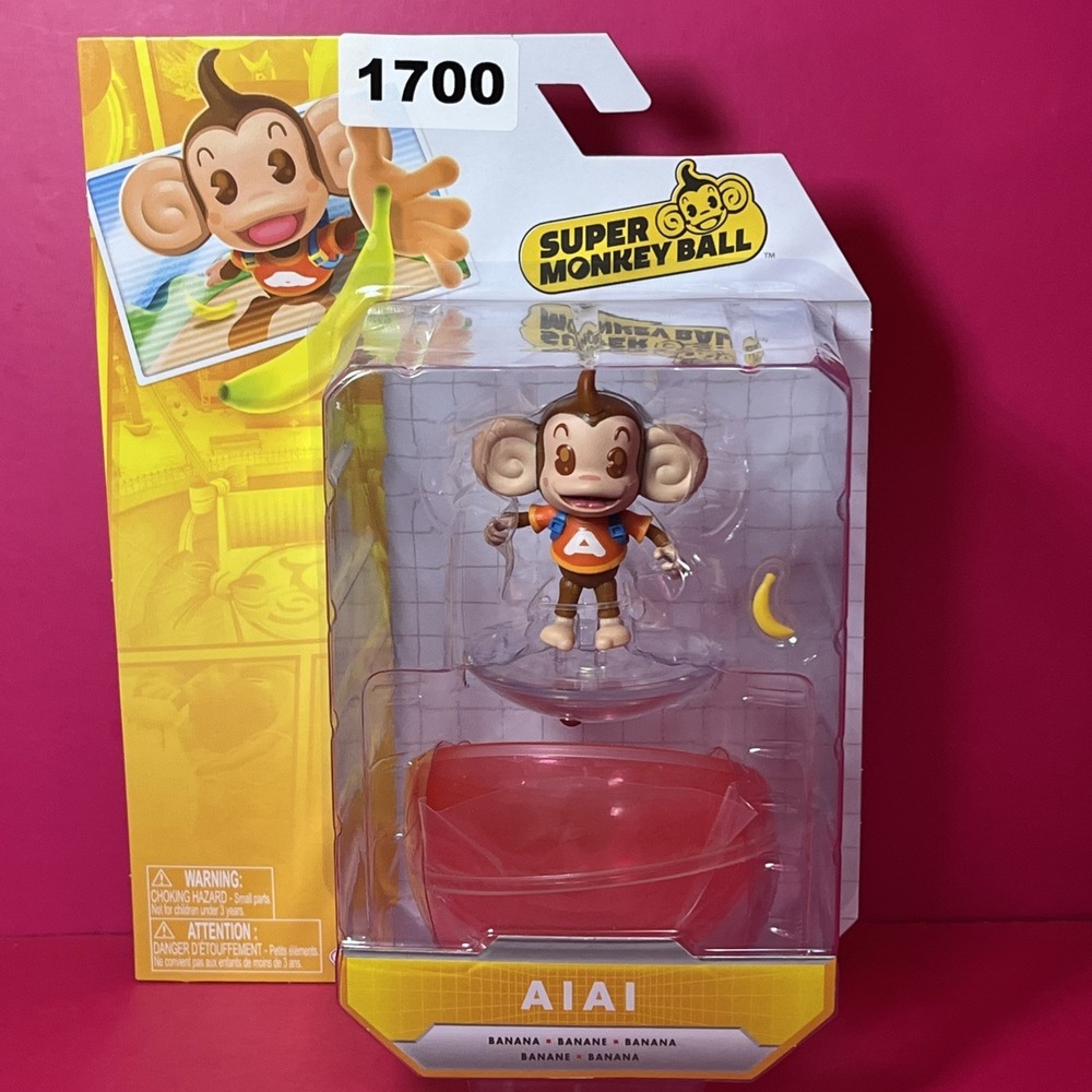 Aiai Super‎ Monkey Ball Action Figure Jakks Pacific 2023 New & Sealed